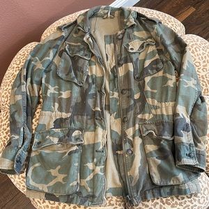 Free people camo jacket